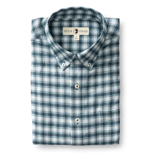 Duck Head Bowman Plaid Cotton Flannel Sport Shirt