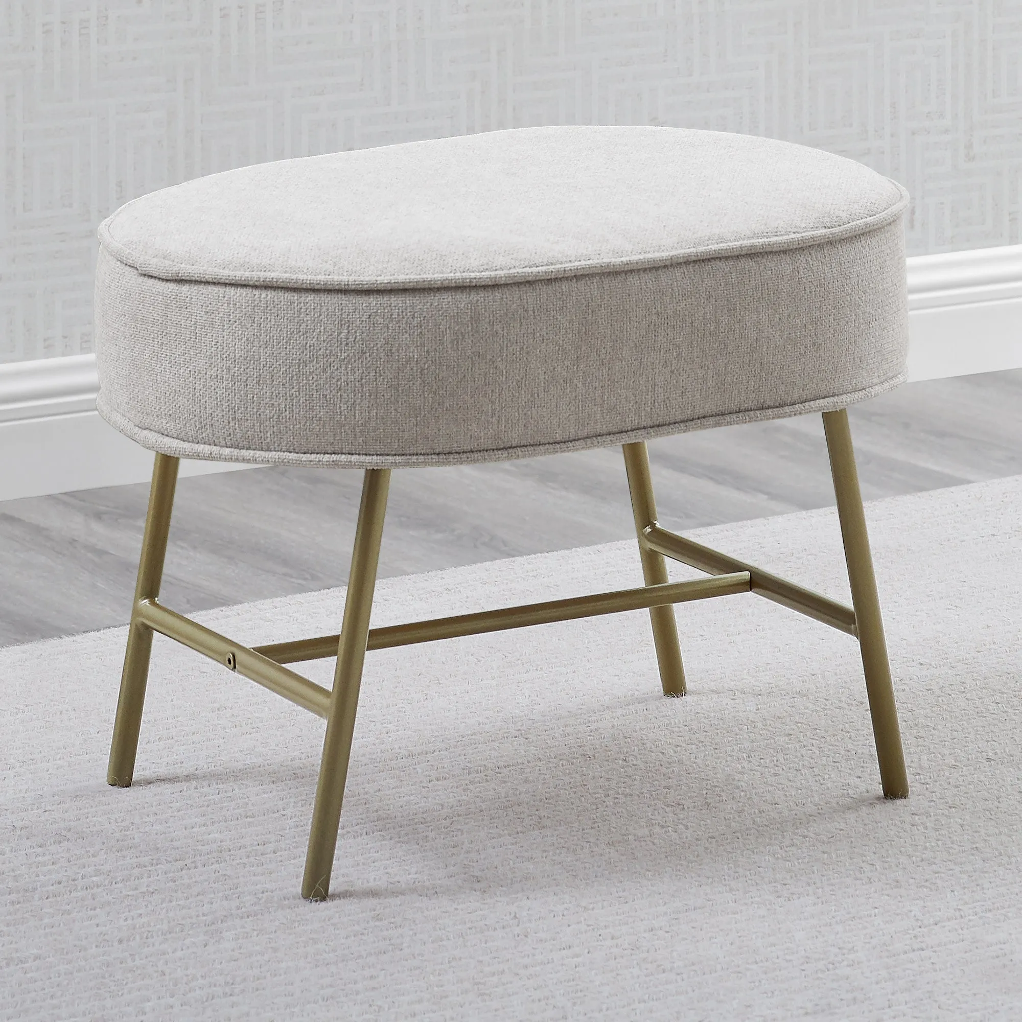 Ella Ottoman with LiveSmart Evolve Fabric
