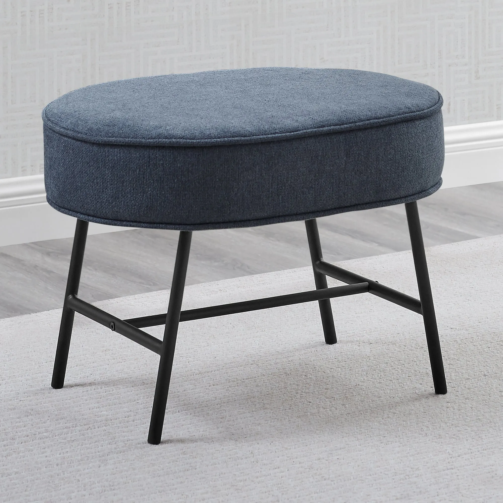 Ella Ottoman with LiveSmart Evolve Fabric