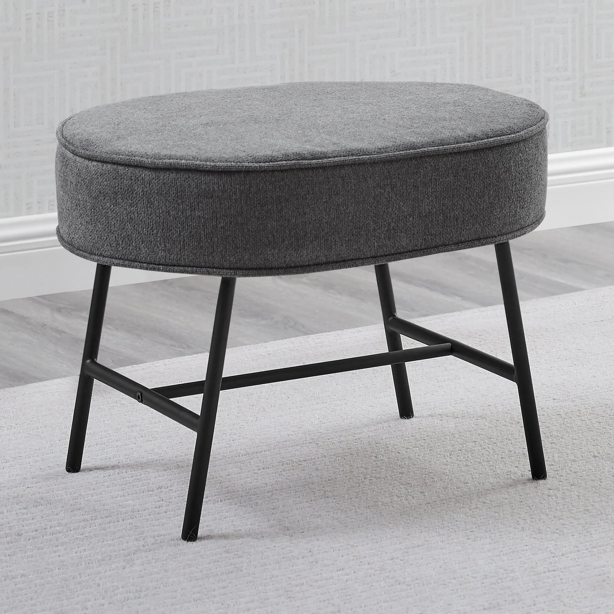 Ella Ottoman with LiveSmart Evolve Fabric