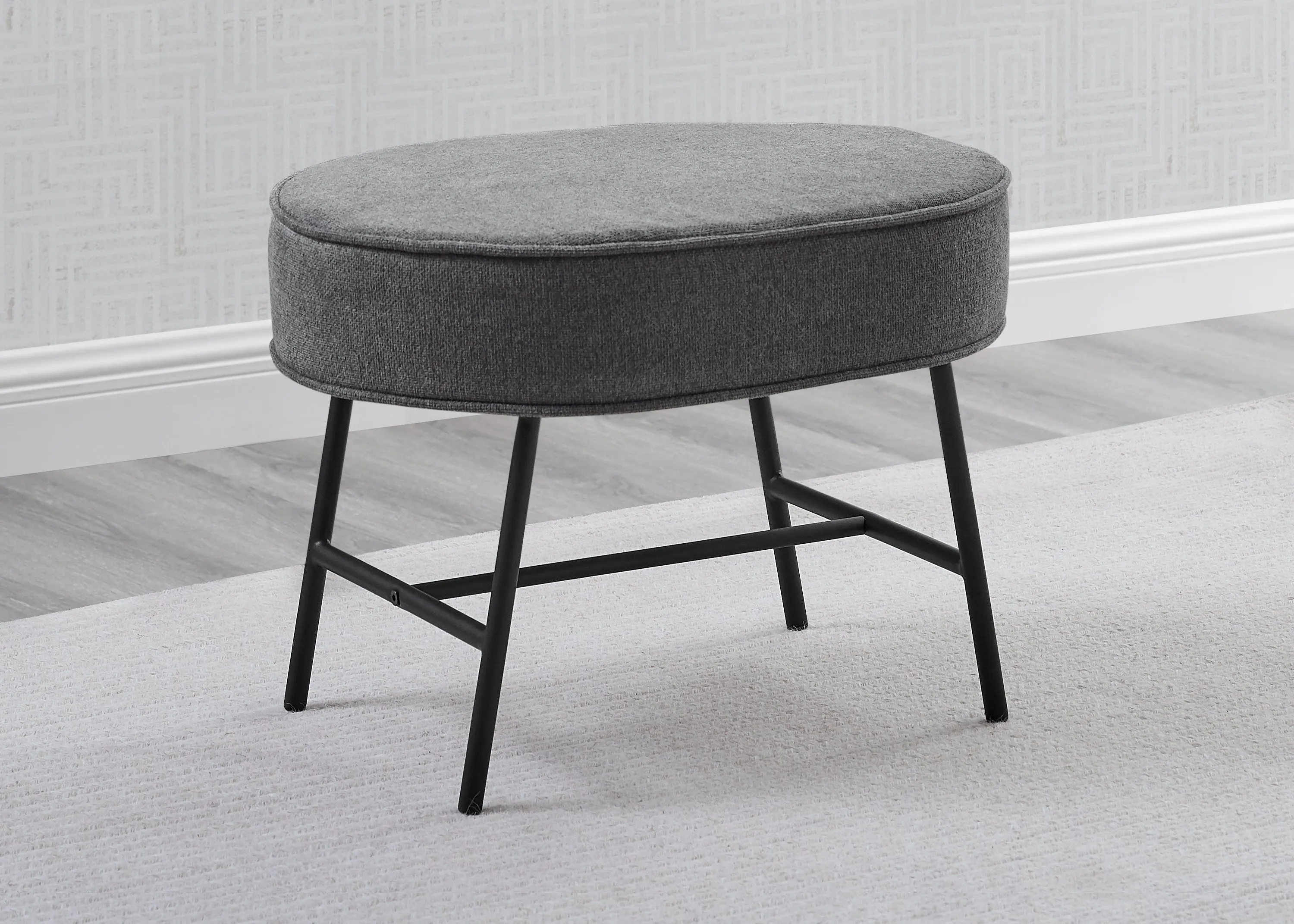 Ella Ottoman with LiveSmart Evolve Fabric