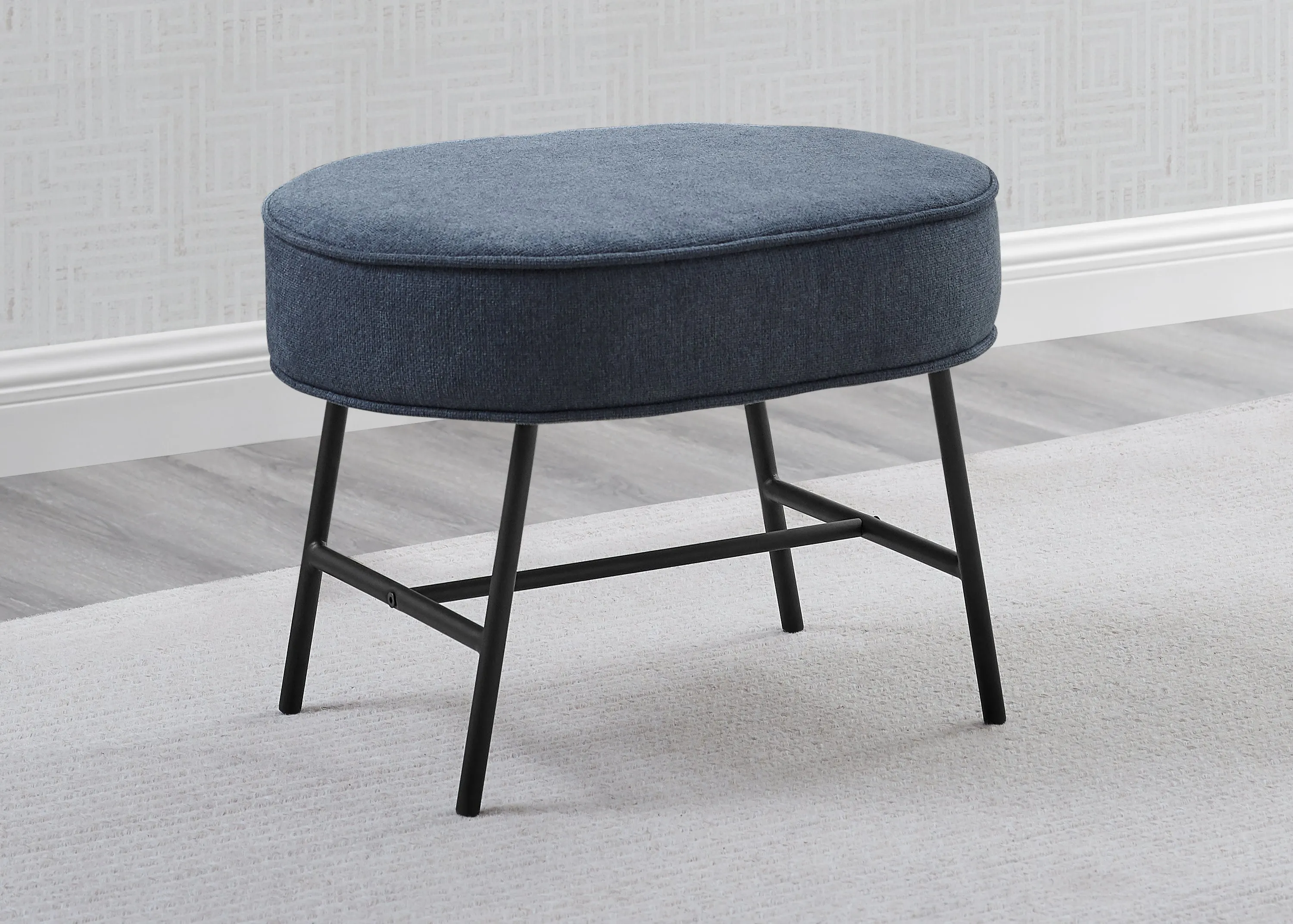 Ella Ottoman with LiveSmart Evolve Fabric