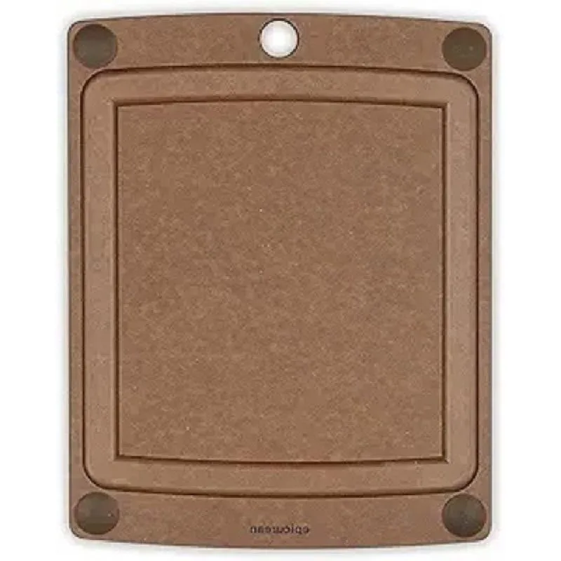 Epicurean 11.5 x 9-inch Nutmeg All-In-One Cutting Board with Non-Slip Feet and Juice Groove
