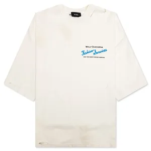 Fashion Services S/S Buffalo Tee - Cream