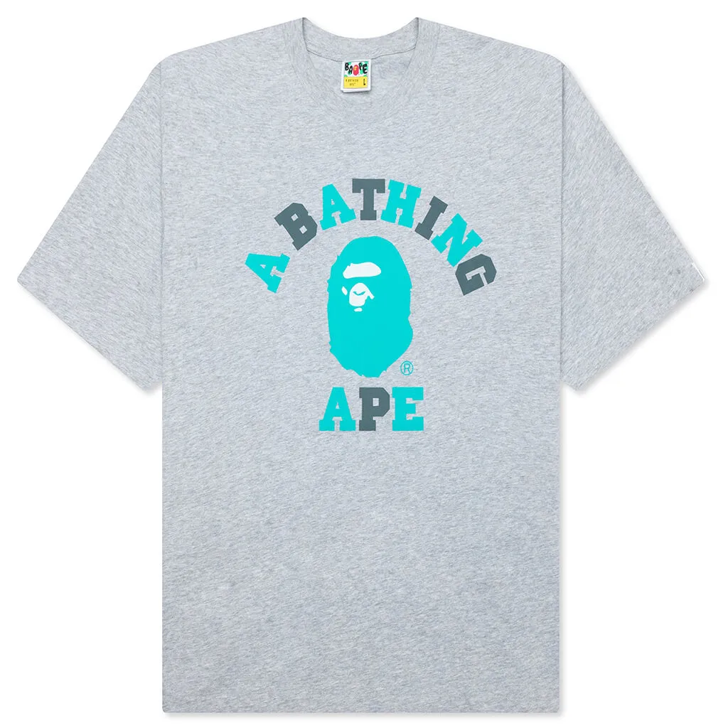Feature x Bape College Relaxed Fit Tee - Gray