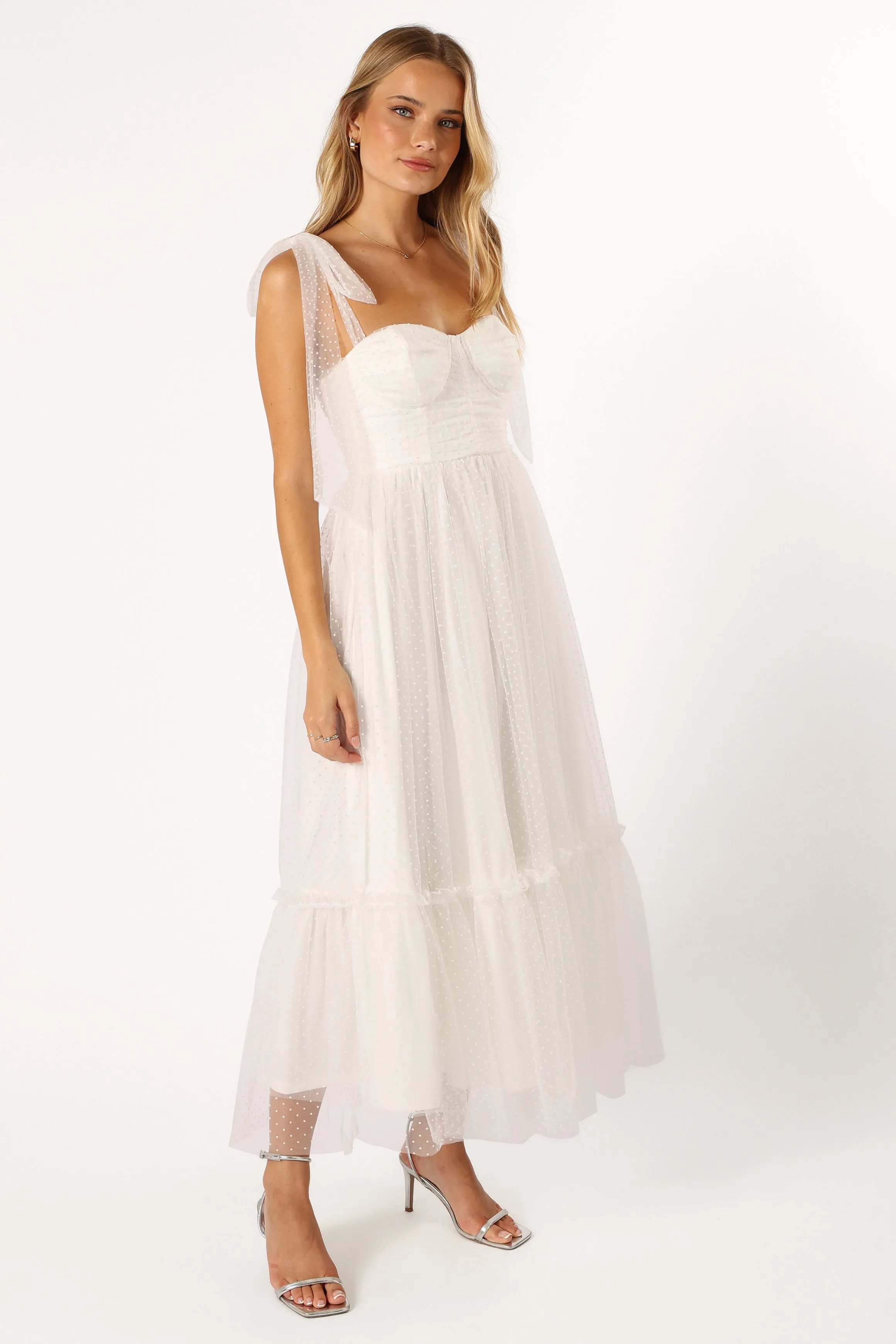 Floret Midi Dress - Off White