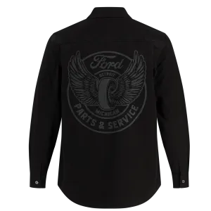 Ford Script Logo Men's LS Mechanic Shirt