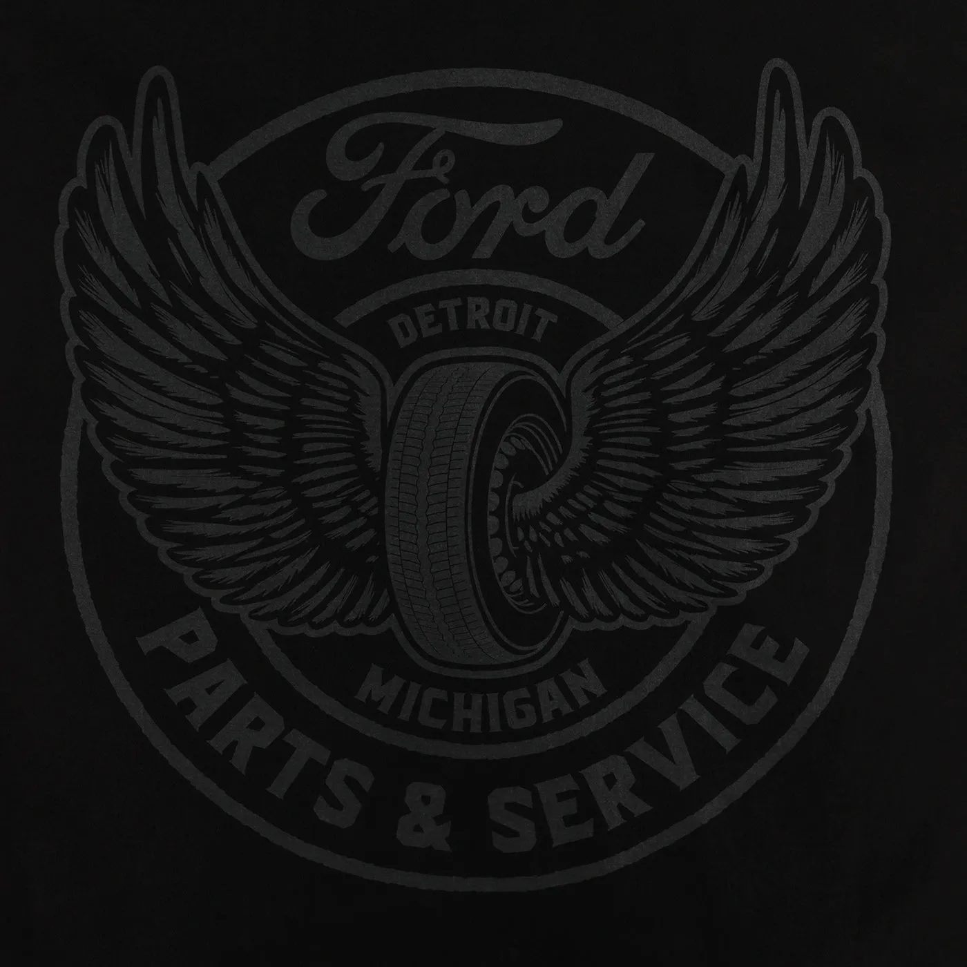 Ford Script Logo Men's LS Mechanic Shirt