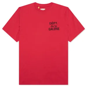 French S/S Tee - Red
