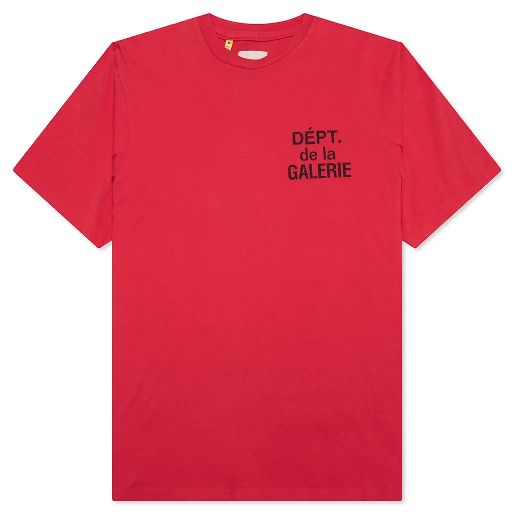 French S/S Tee - Red