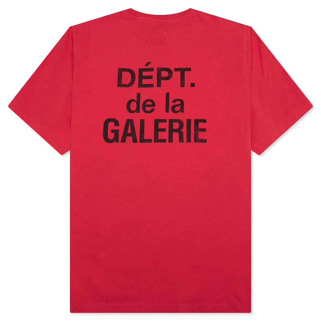 French S/S Tee - Red