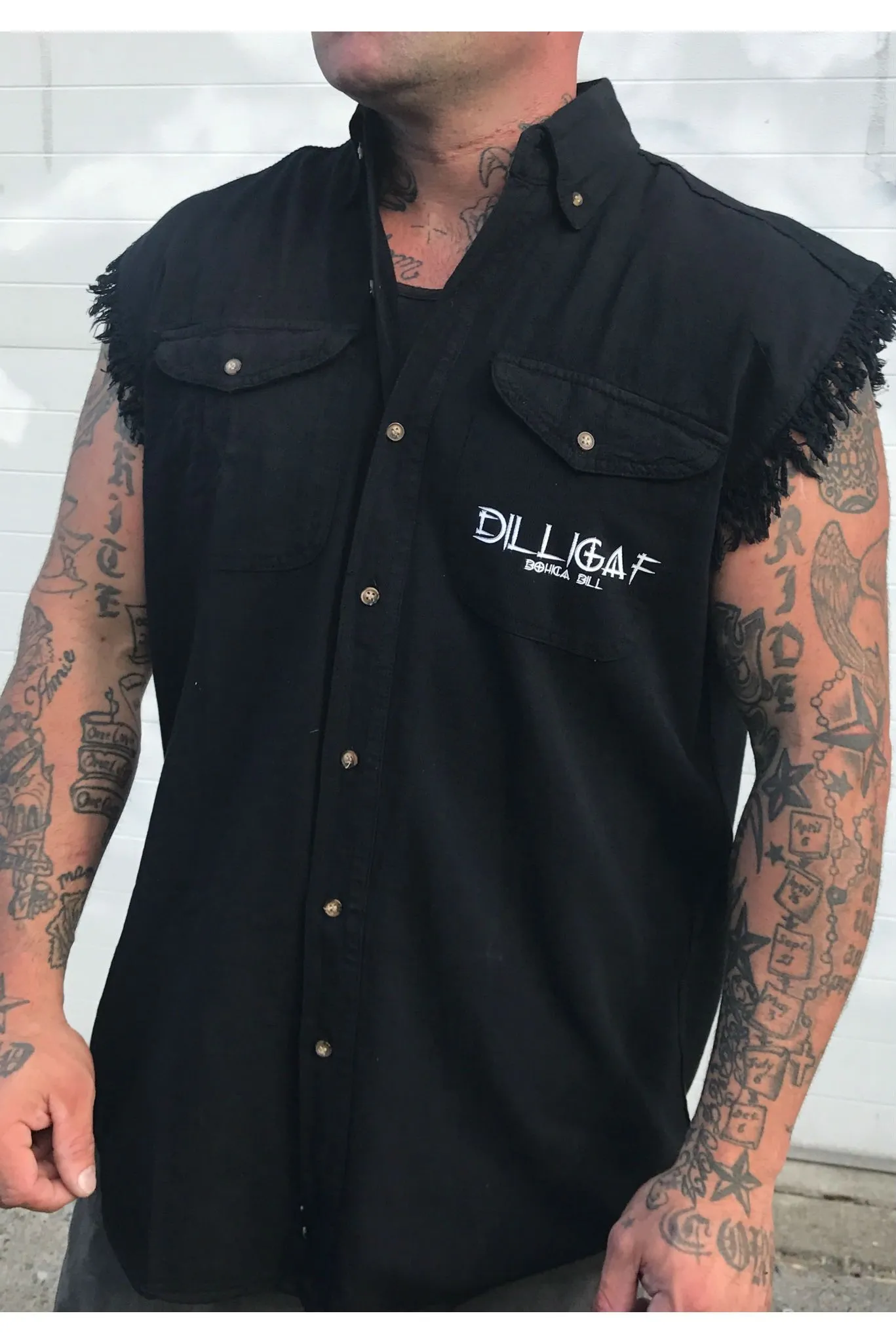Gas, Grass or Ass.. Frayed Button Shirt