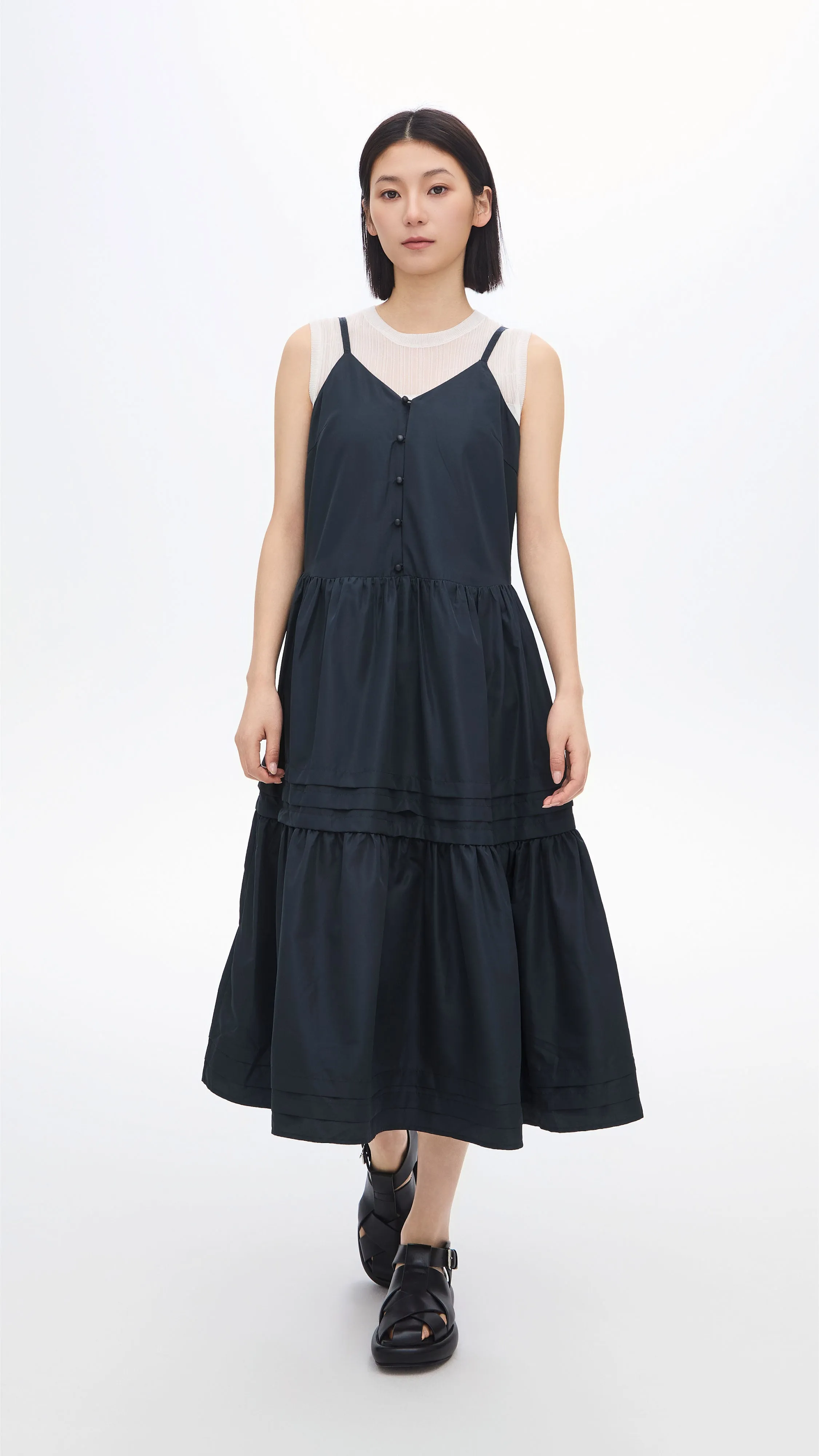 Gather Pleaded Dress