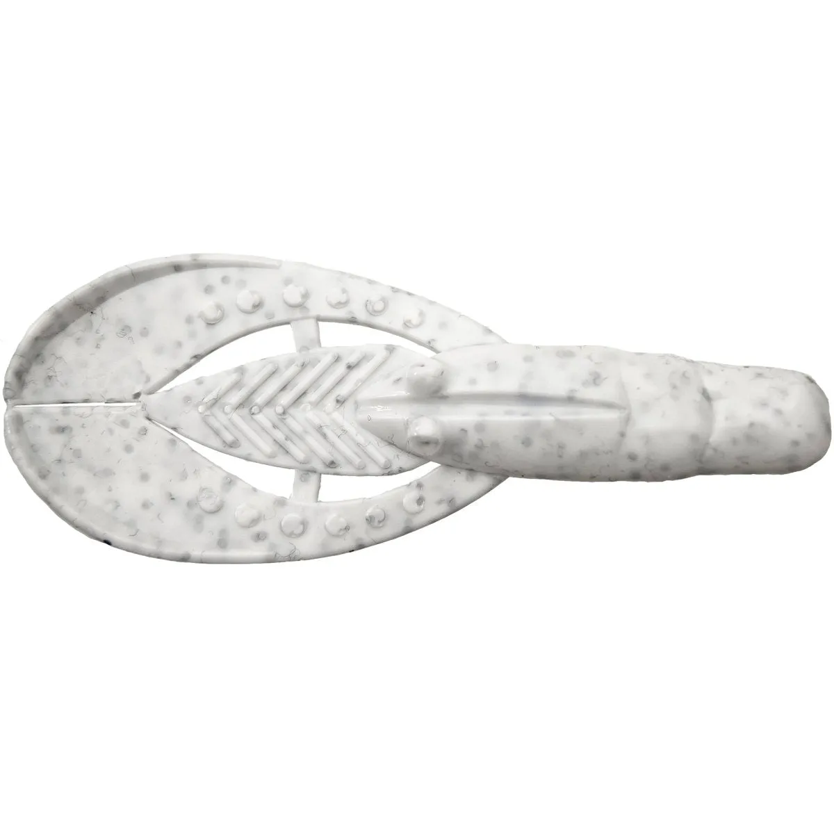 Gene Larew Punch Out Craw 3.75" Bone White Silver 8 Pack