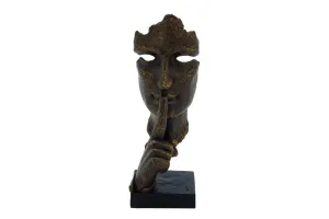 GOLD POLYSTONE TRADITIONAL SCULPTURE