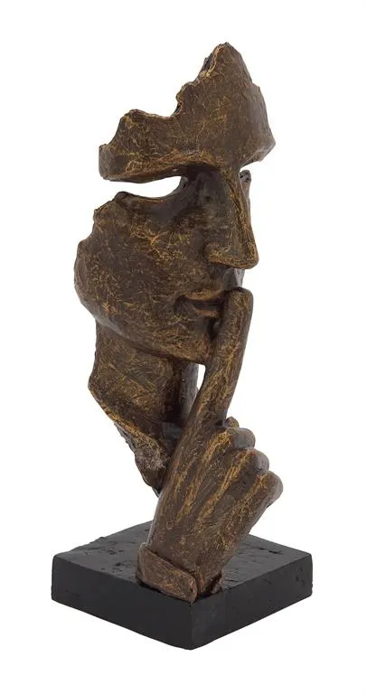 GOLD POLYSTONE TRADITIONAL SCULPTURE