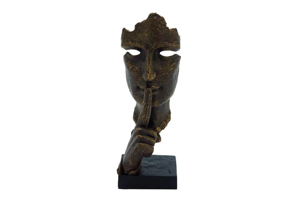 GOLD POLYSTONE TRADITIONAL SCULPTURE