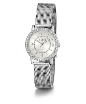 GUESS Ladies Silver Tone Analog Watch