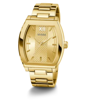 GUESS Mens Gold Tone Analog Watch