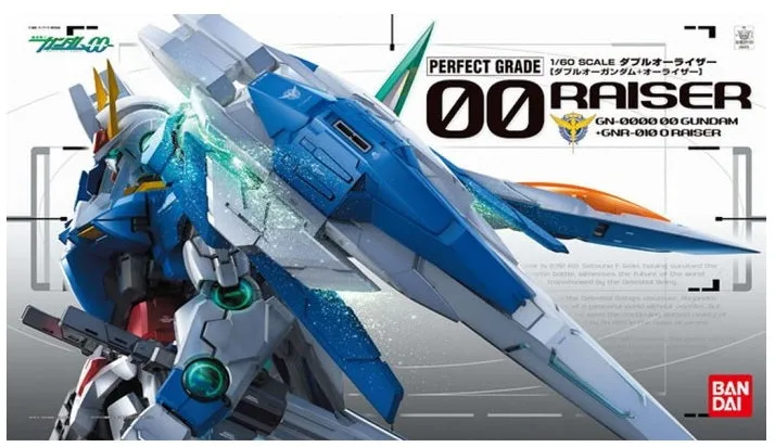 Gundam 1/60 PG Gundam 00 GN-0000 GNR-010 00 Raiser Model Kit
