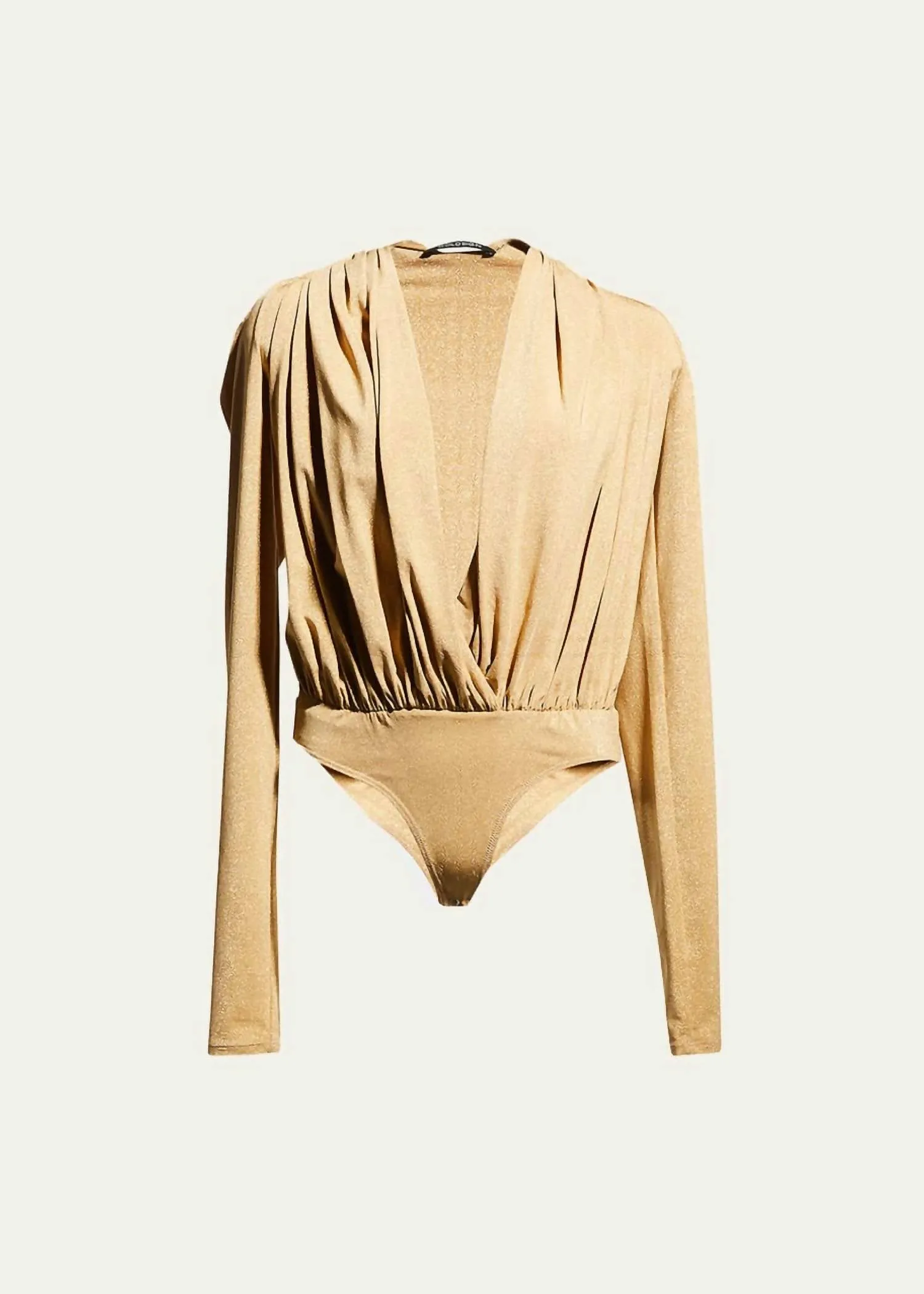 Hilda Bodysuit In Gold Lurex