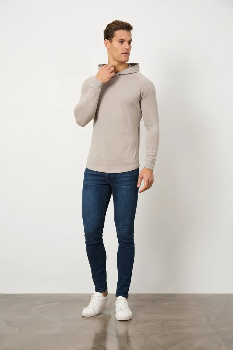 Hooded Top in Mink
