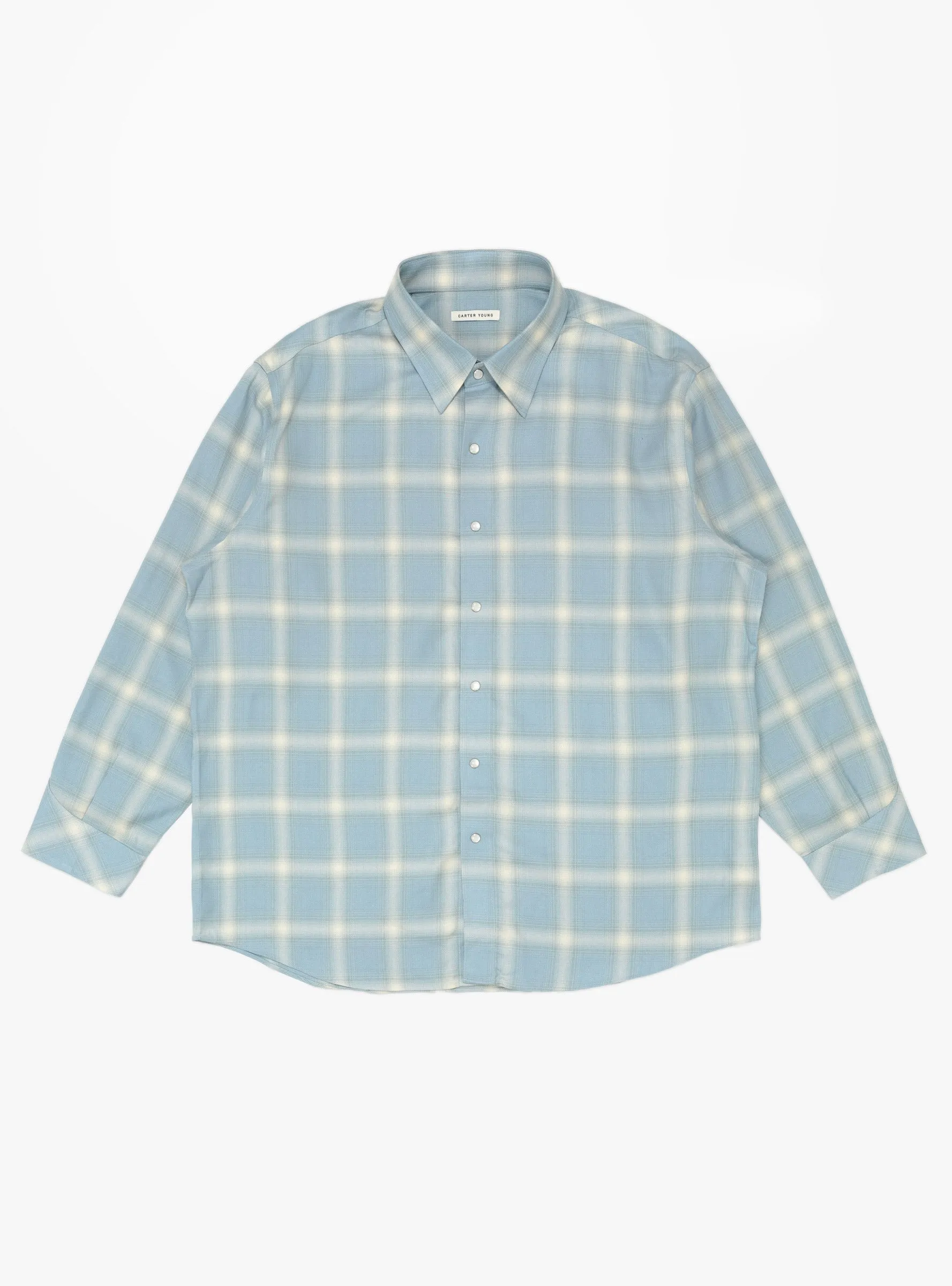 Hugo Rancher Shirt Sky Plaid