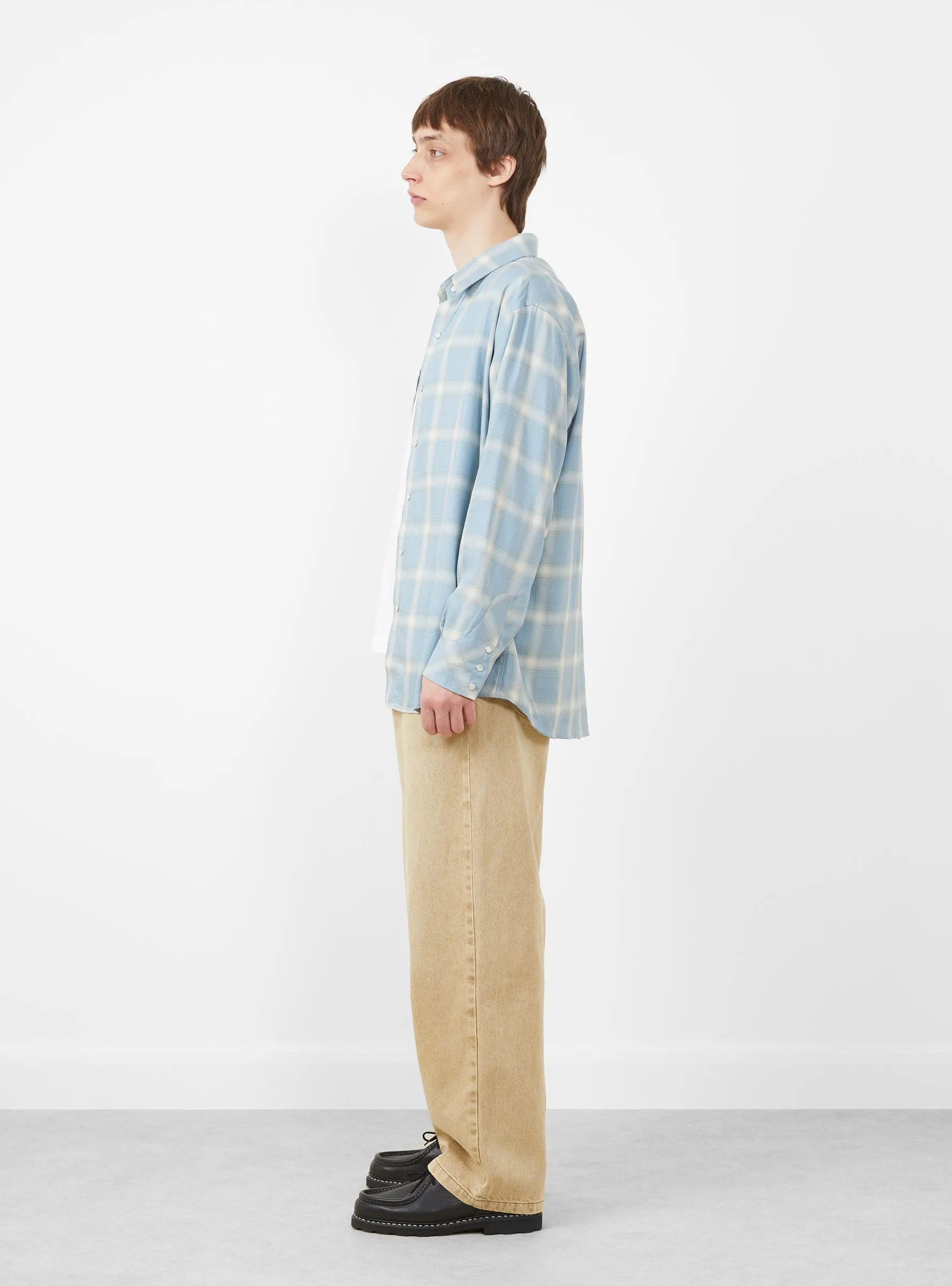 Hugo Rancher Shirt Sky Plaid