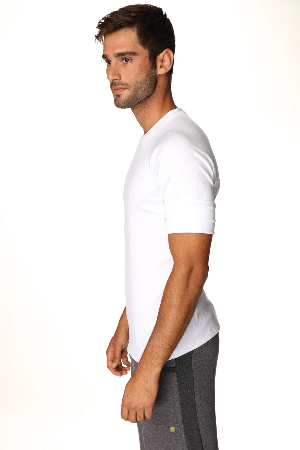 Hybrid CREW Neck Raglan Tee (White)