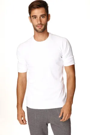 Hybrid CREW Neck Raglan Tee (White)