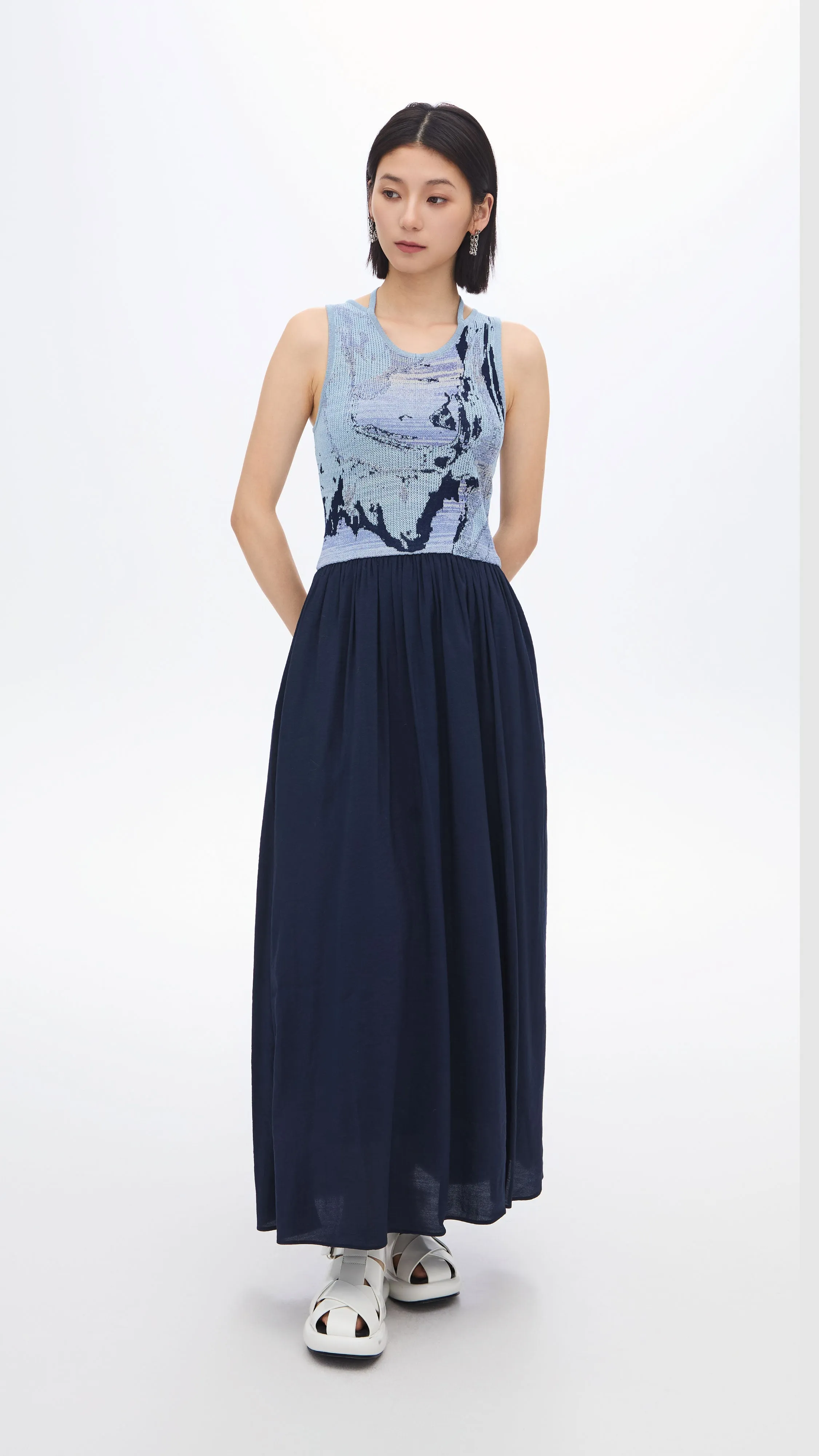 Jacquard 2 in 1 Dress
