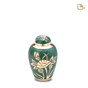 Keepsake Emerald Rose Cremation Urn