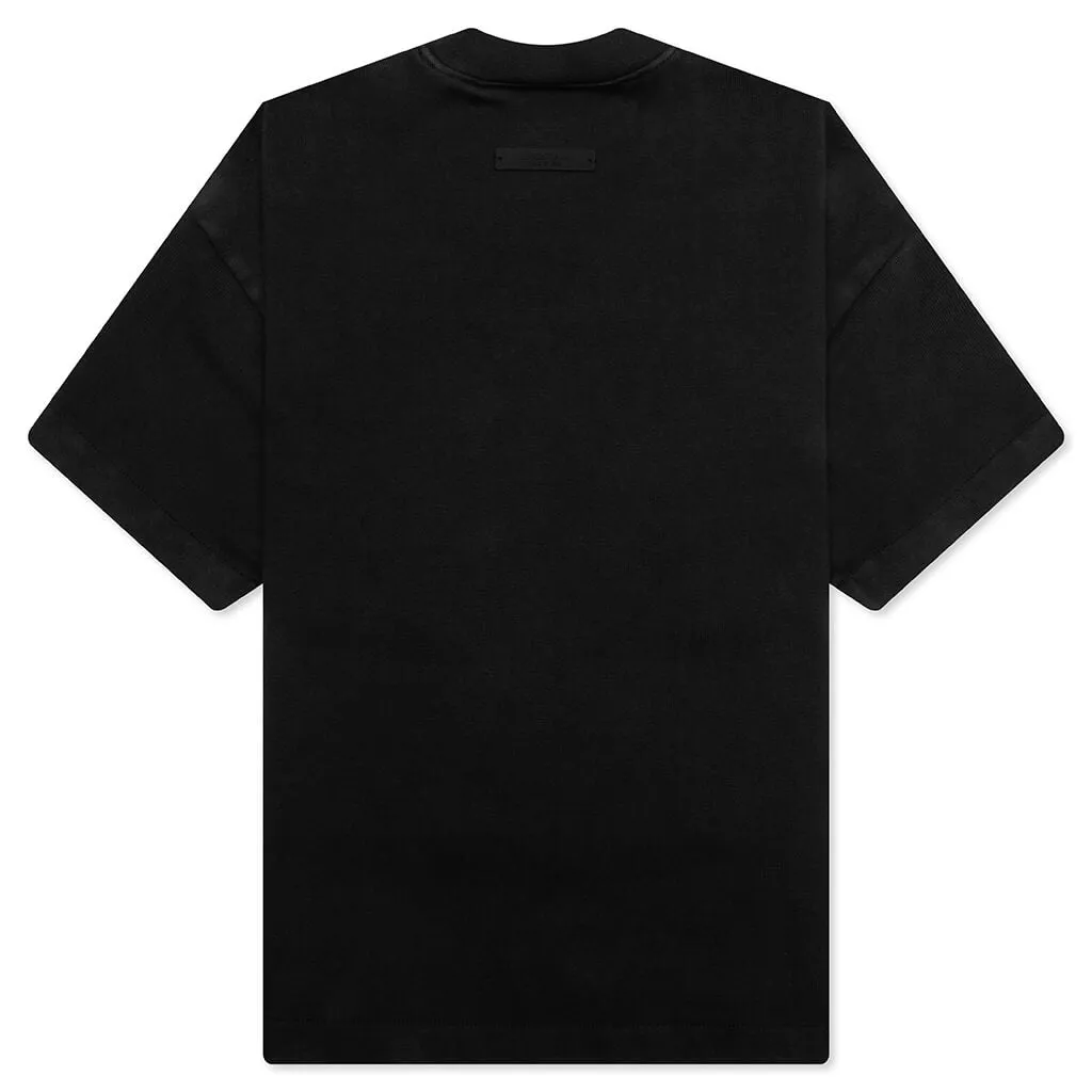 Kid's Heavy Crewneck Tee - Black