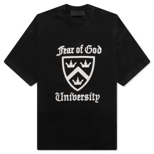 Kid's Heavy Crewneck Tee - Black