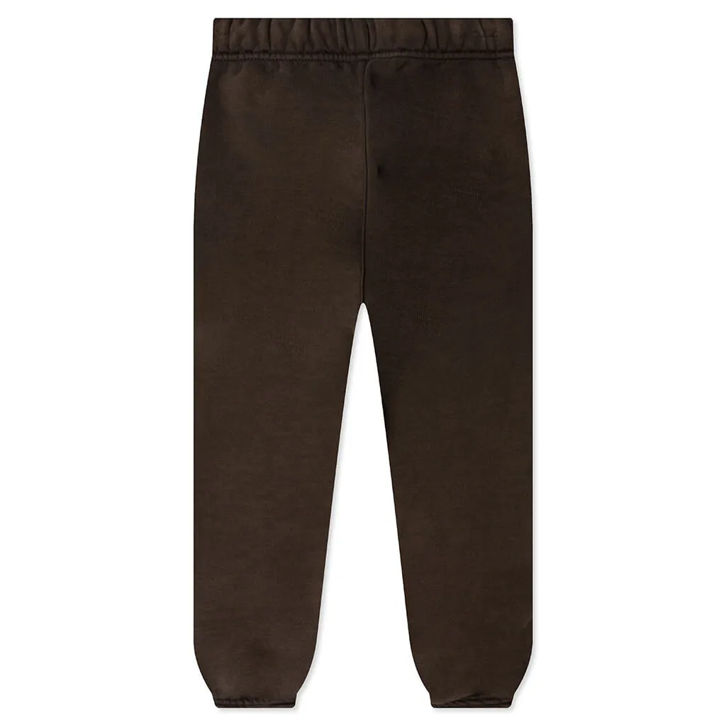Kid's Heavy Fleece Essential Sweatpant - Brown