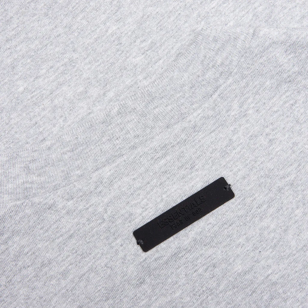 Kid's Jersey Crewneck Tee - Light Heather Gray