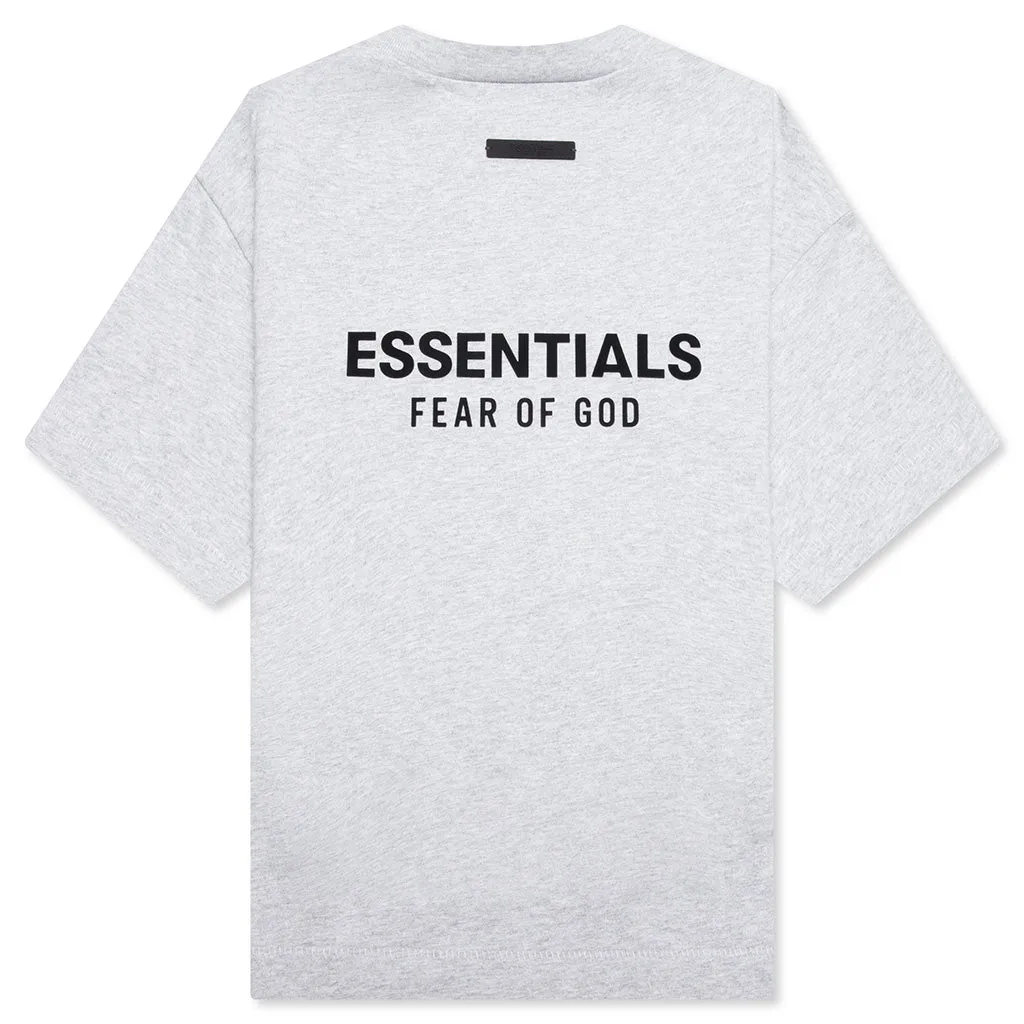 Kid's Jersey Crewneck Tee - Light Heather Gray