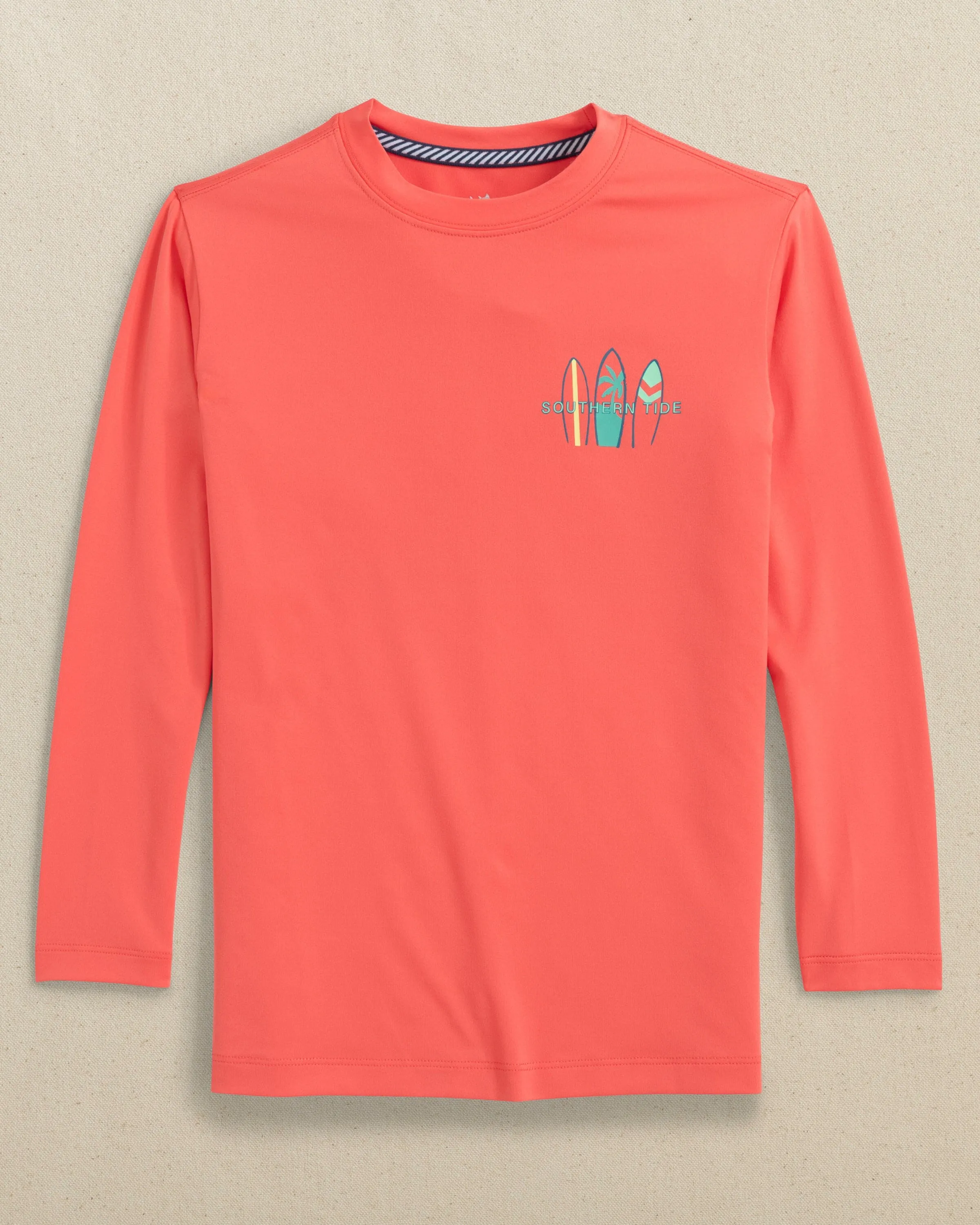 Kids Surfing Stripes Long Sleeve Performance T-Shirt