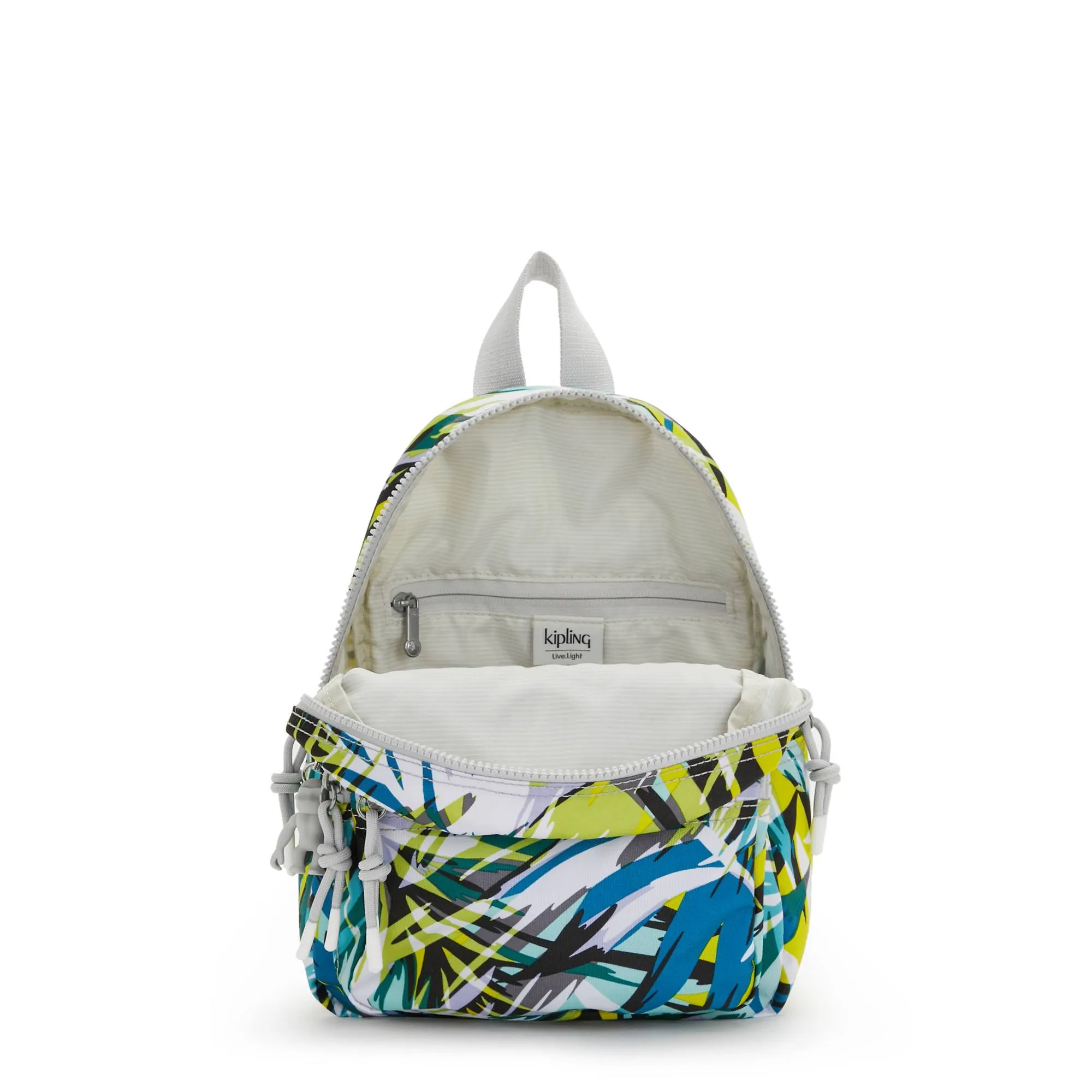Kipling Farrah Small Printed Backpack - Bright Palm MJ