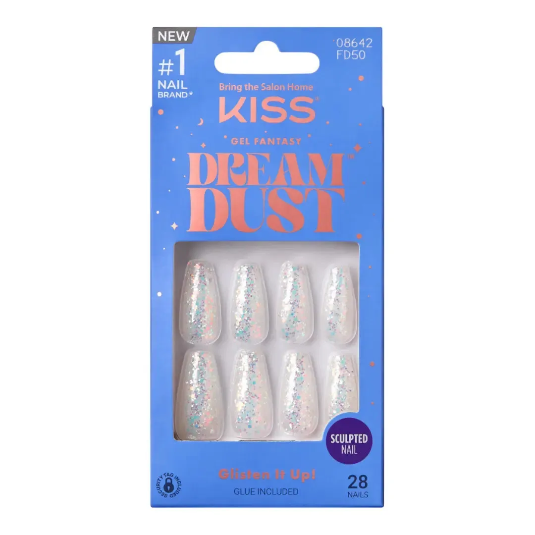 Kiss Gel Fantasy Dreamdust Nails - Fairest