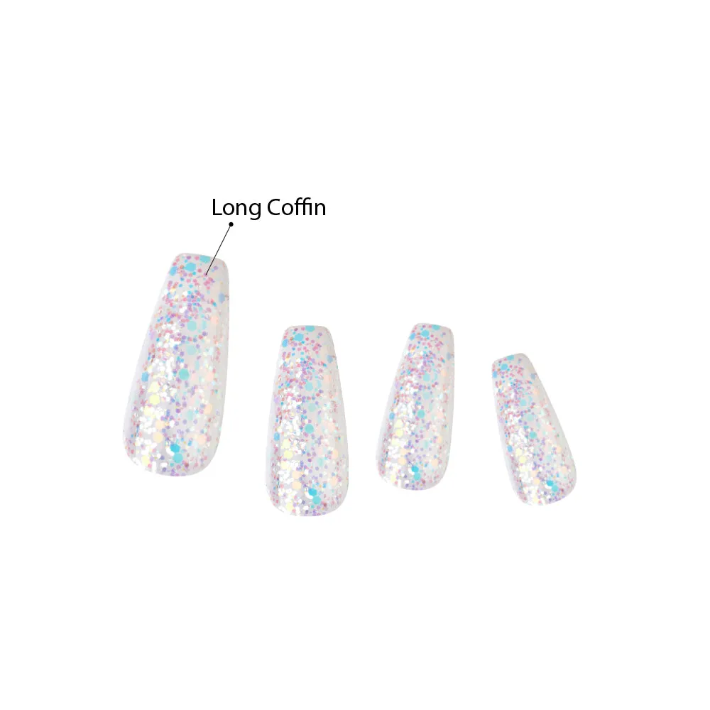 Kiss Gel Fantasy Dreamdust Nails - Fairest