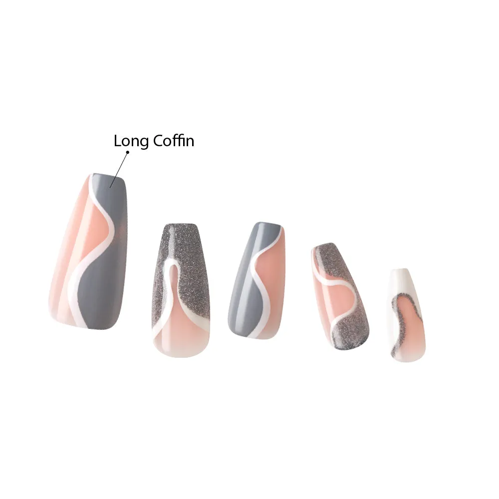 Kiss Gel Fantasy Dreamdust Nails - Next Level
