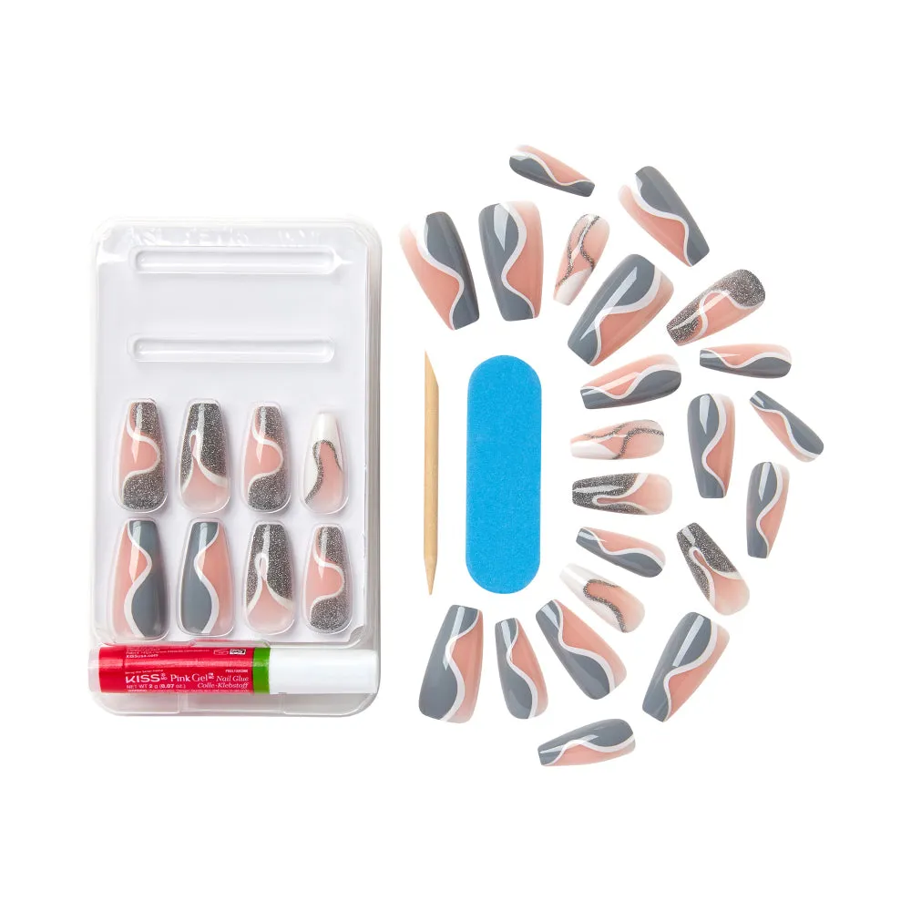 Kiss Gel Fantasy Dreamdust Nails - Next Level