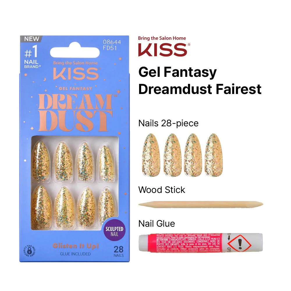 Kiss Gel Fantasy Dreamdust Nails - Sparkle Dust [FD51]