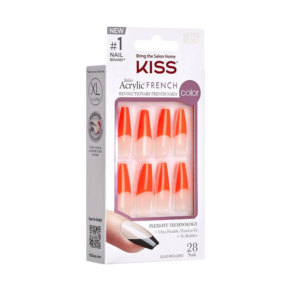 Kiss Salon Acrylic French Color - Bright Orange