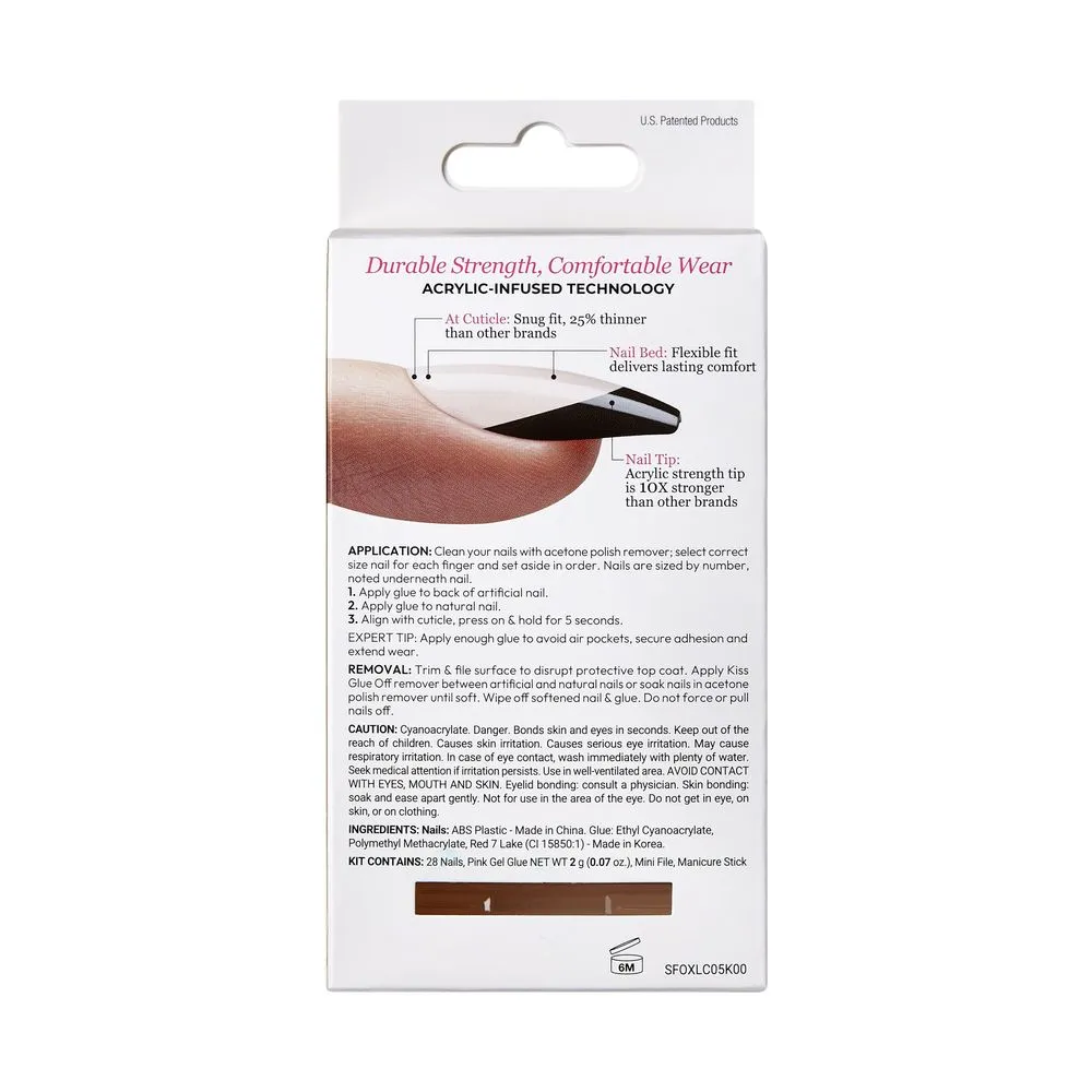 Kiss Salon Acrylic French Color - Bright Orange