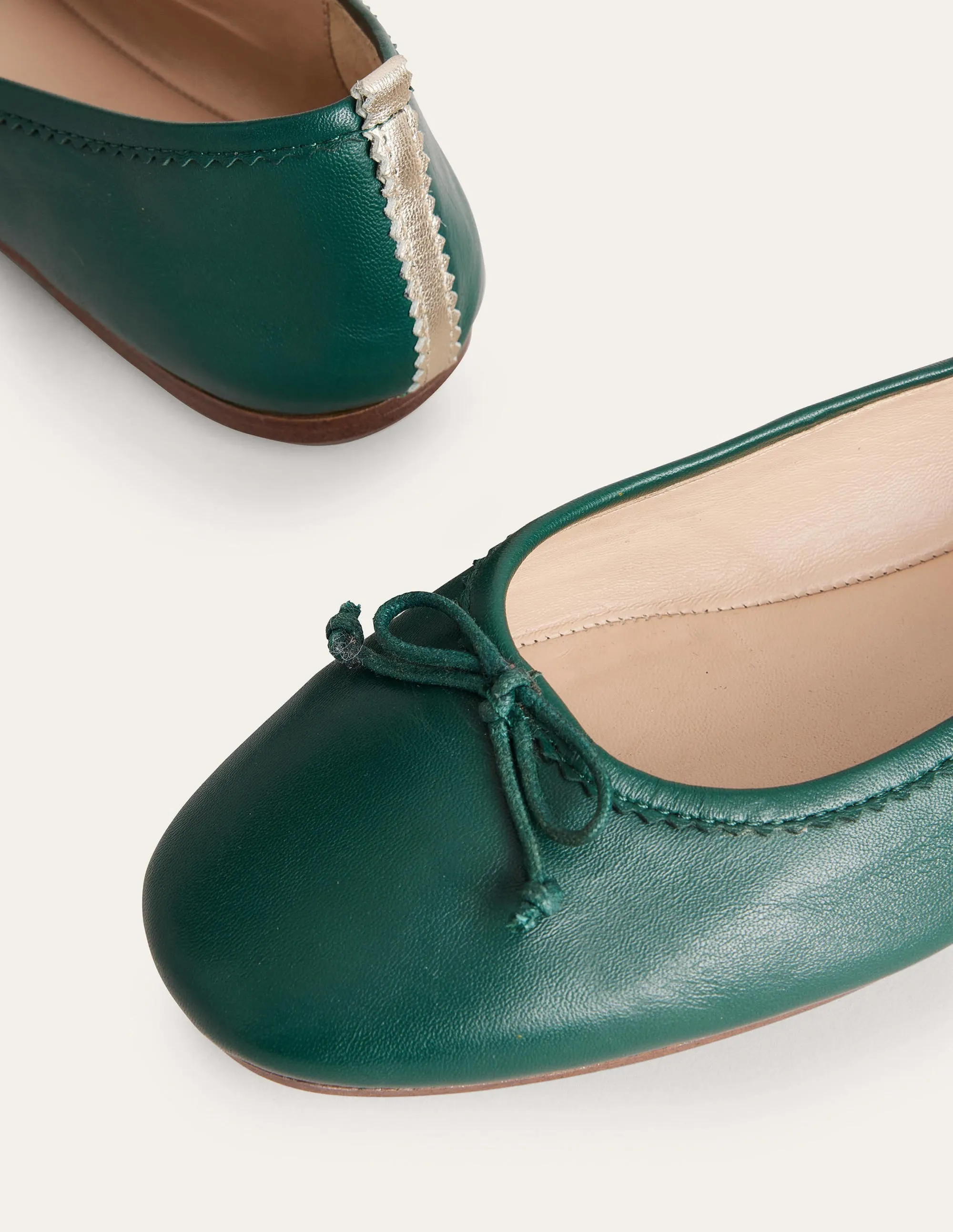 Kitty Flexi Sole Ballet Pumps-Emerald Night