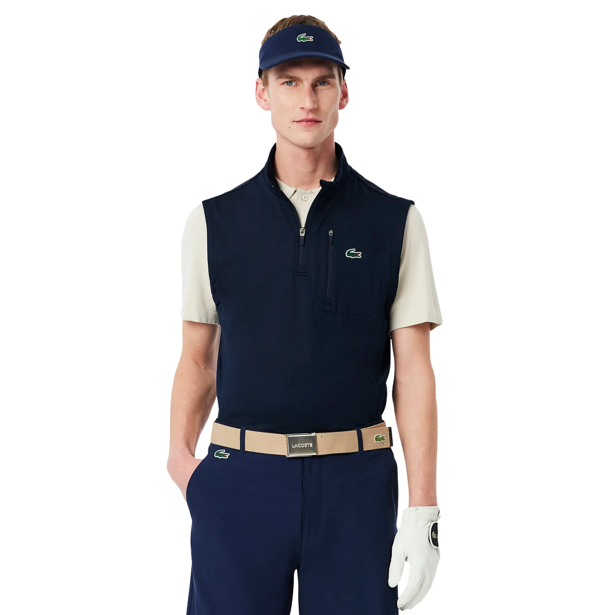 Lacoste 1/4 Zip Layering Golf Vest