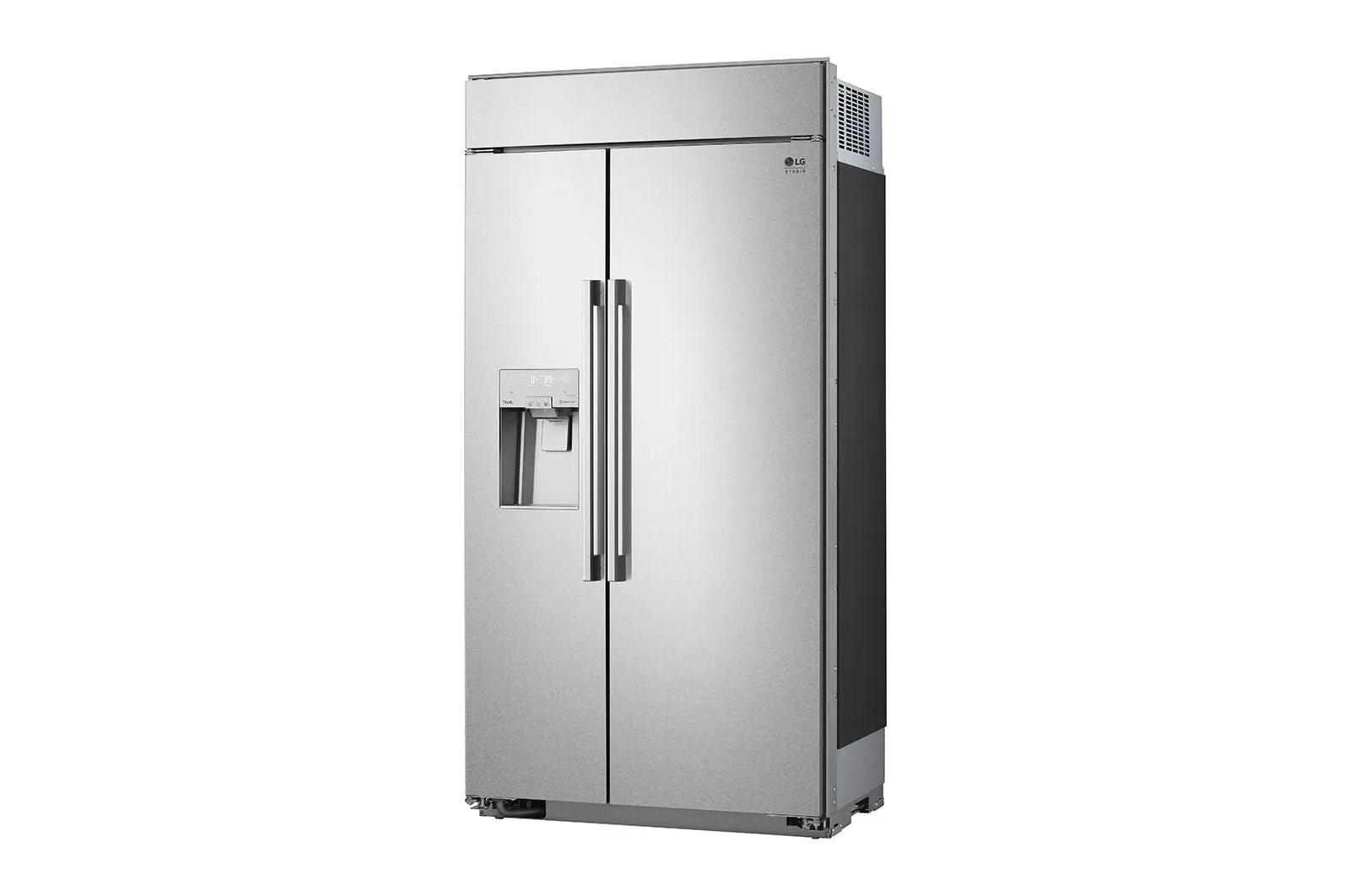 Lg SRSXB2622S Lg Studio 26 Cu. Ft. Smart Side-By-Side Built-In Refrigerator With Ice & Water Dispenser