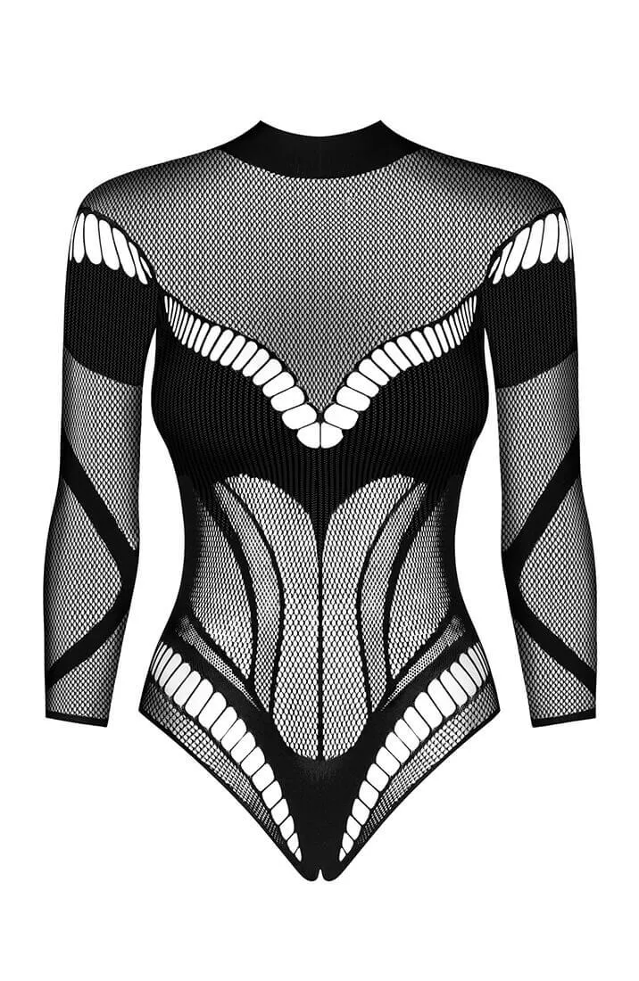Long sleeve crotchless bodysuit - Suit Up!